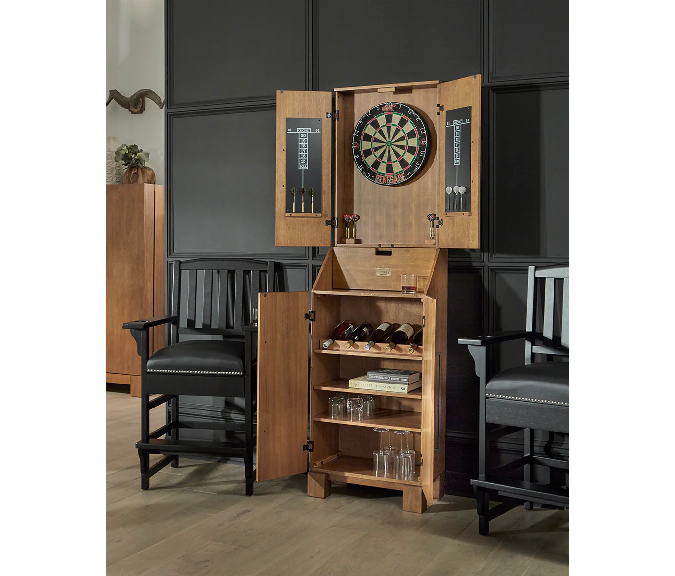 American Heritage Alta Standup Dartboard Cabinet - Image 6