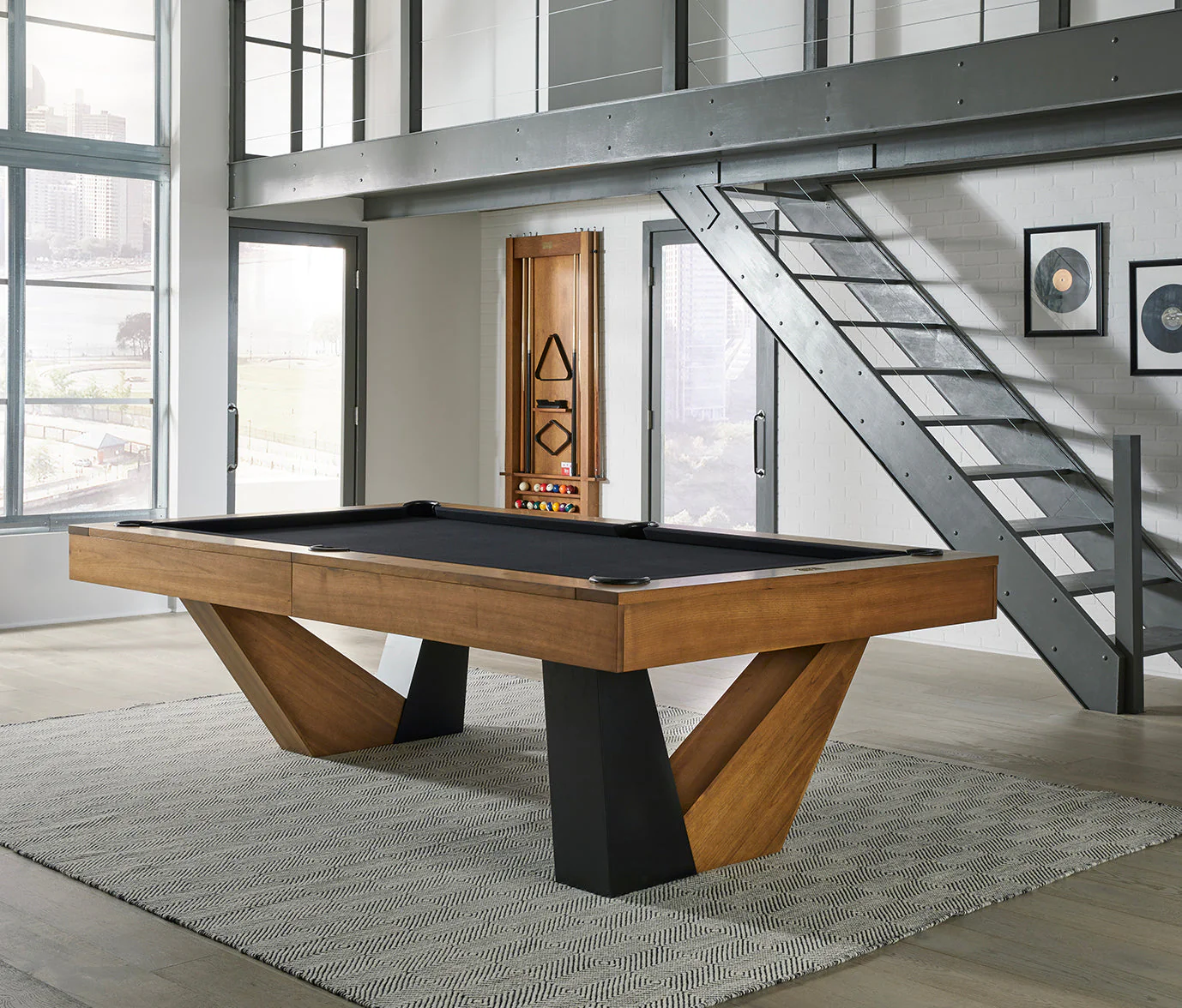 Annex 8' Pool Table - Brushed Walnut - Image 3