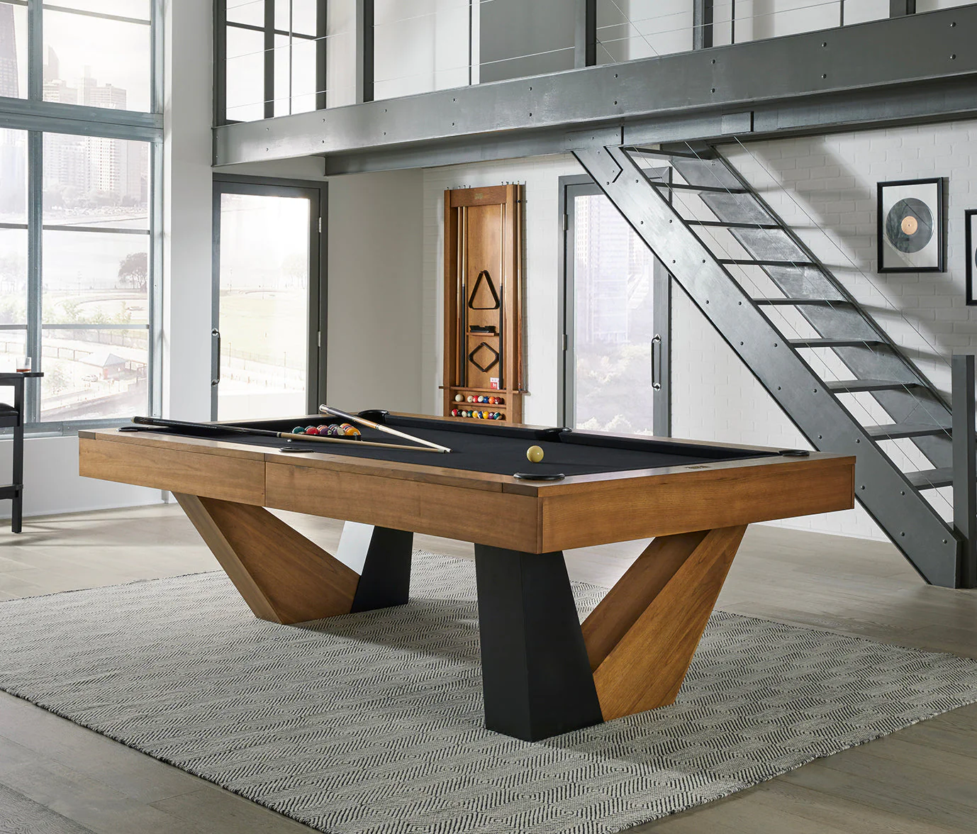 Annex 8' Pool Table - Brushed Walnut - Image 4
