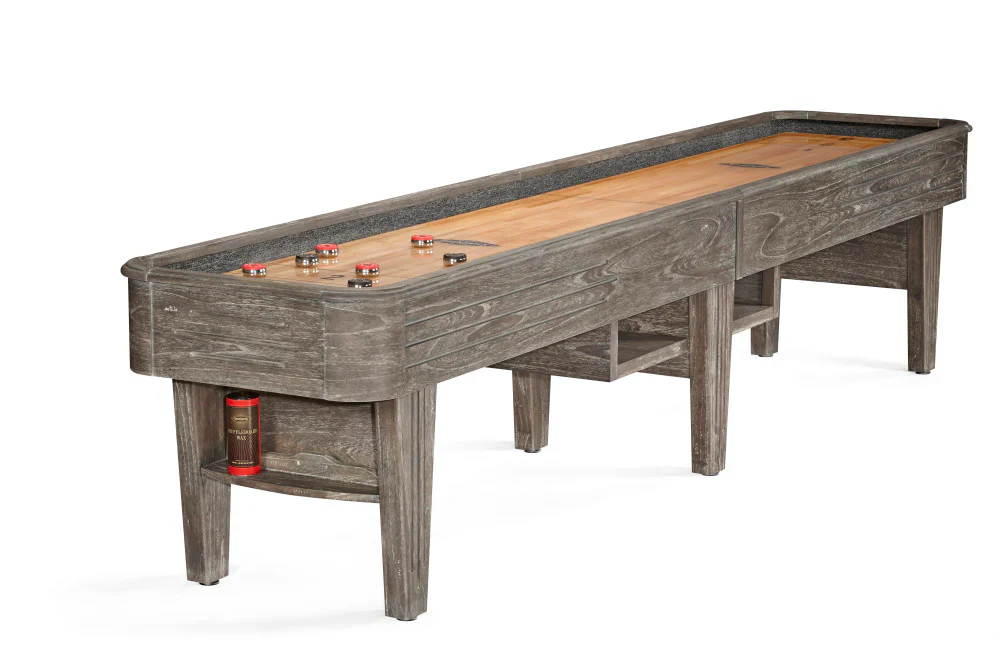 Brunswick Andover II 14' Shuffleboard Table - Driftwood - Image 4