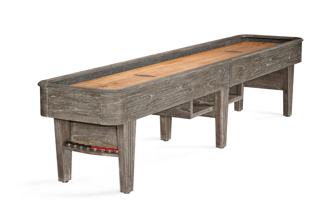 Brunswick Andover II 14' Shuffleboard Table - Driftwood - Image 5