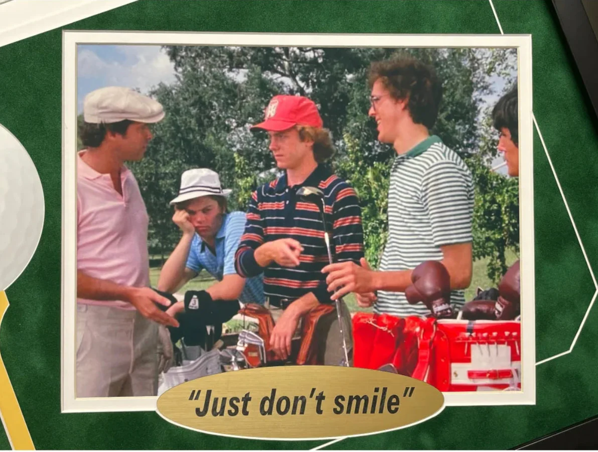 Chevy Chase Signed Caddyshack Flag Frame Collage COA Bushwood Pin Autographed - Image 7