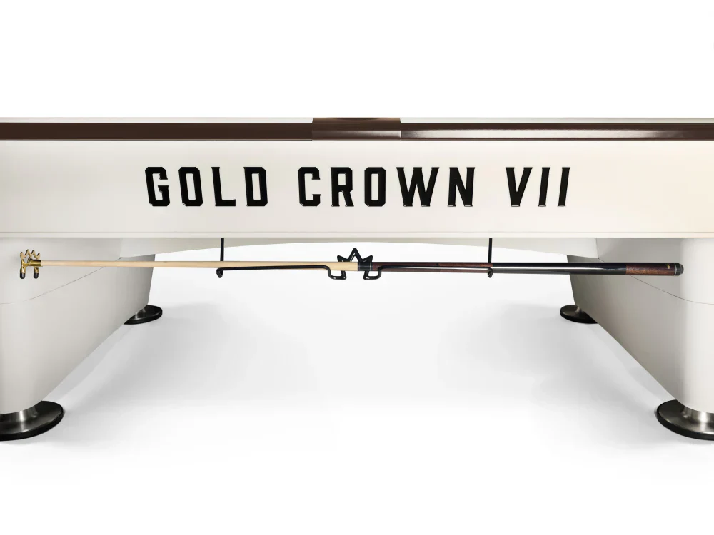 Gold Crown VII 9' Pool Table - Modern White - Image 3