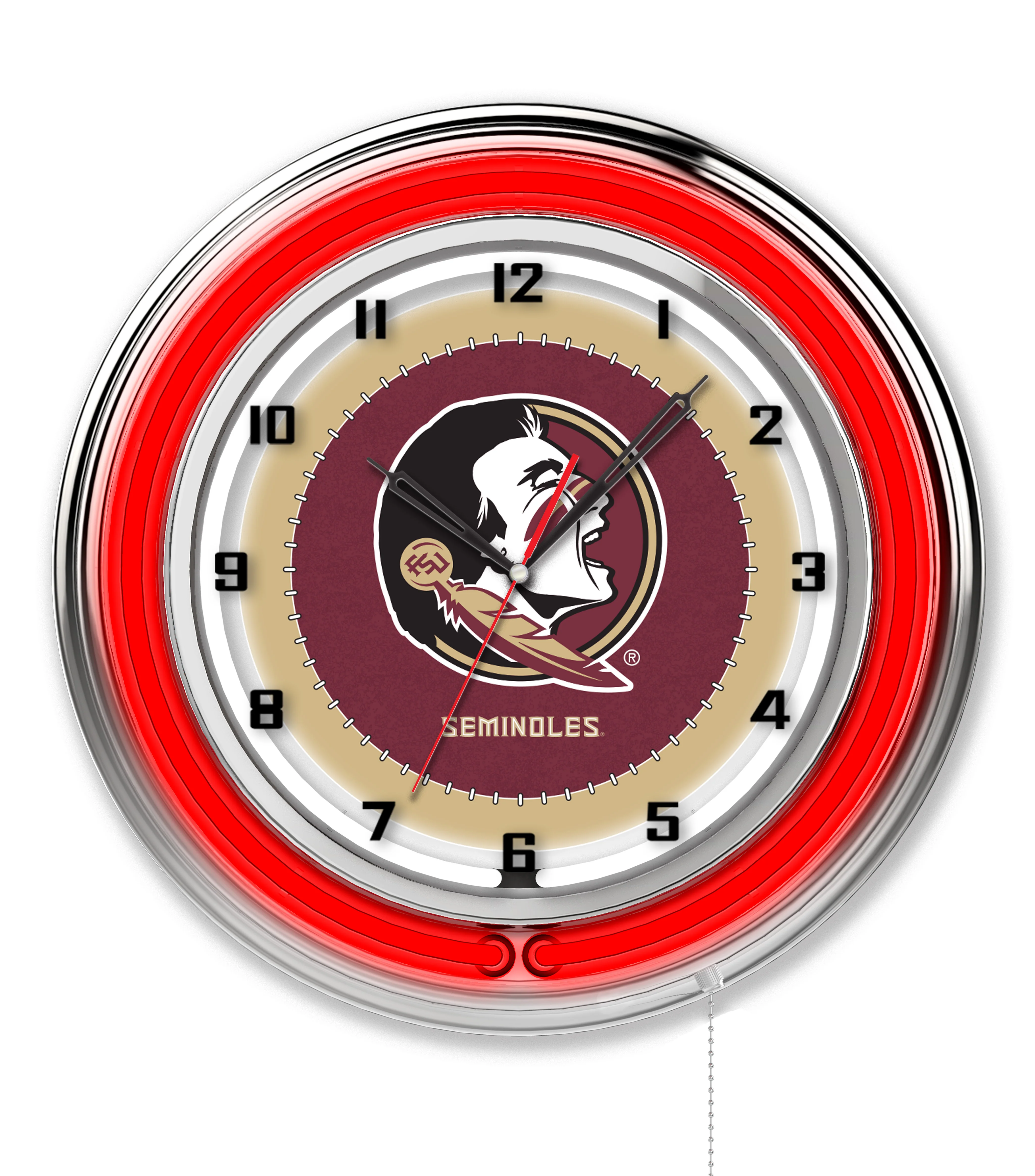 NCAA Licensed 19" Neon Clock - Image 61