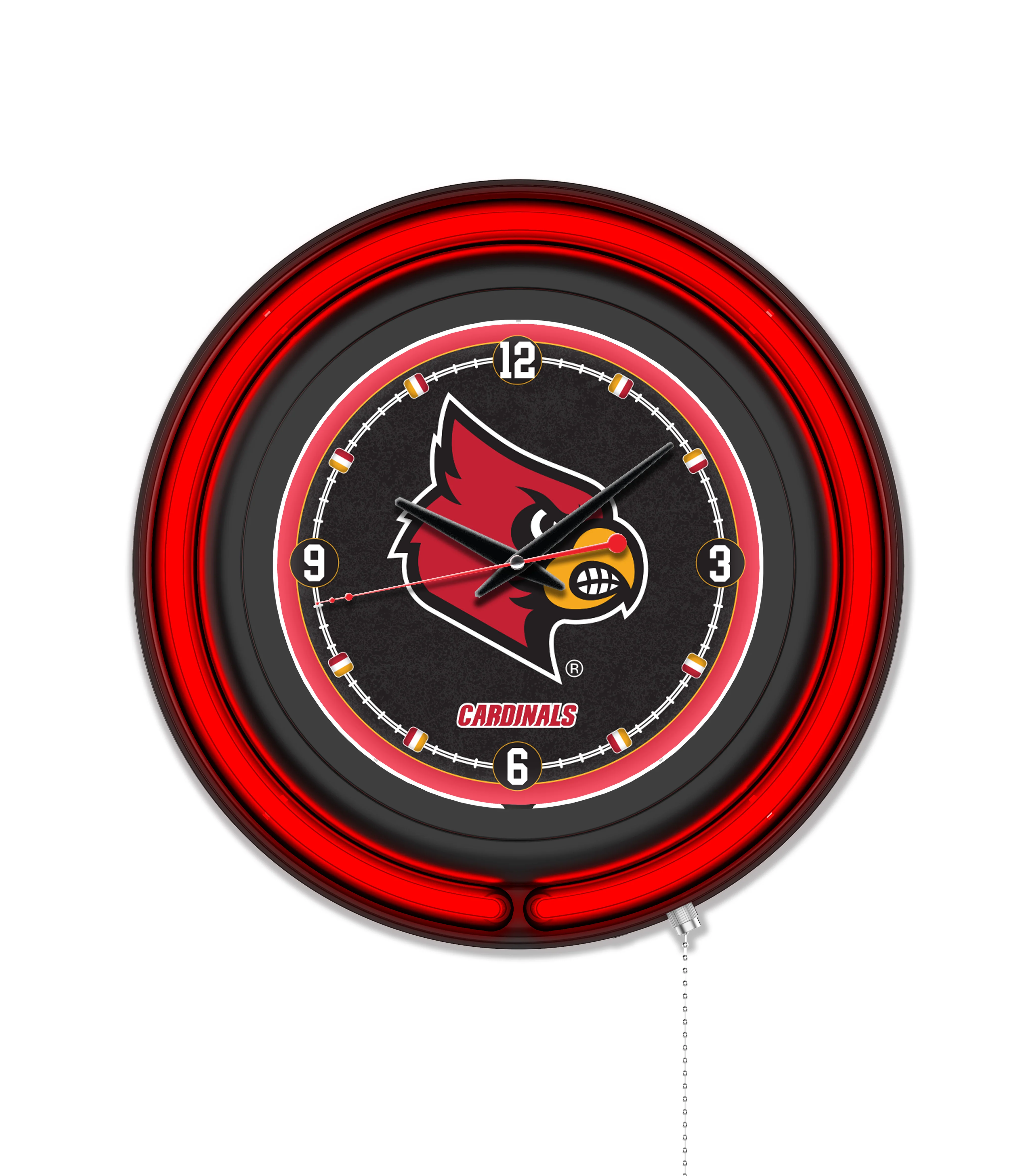 NCAA Licensed Black Case 15" Neon Clock - Image 22