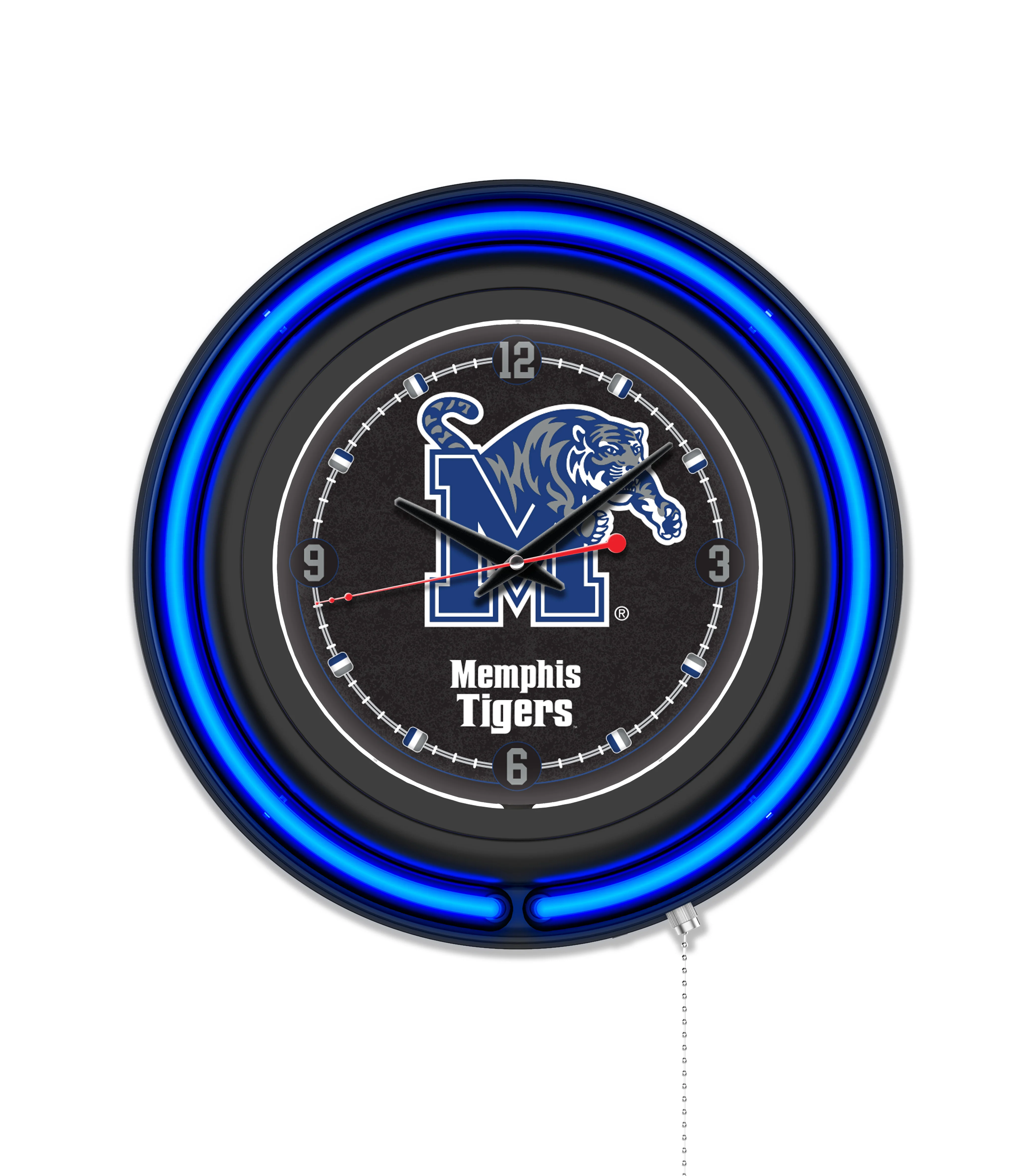 NCAA Licensed Black Case 15" Neon Clock - Image 23
