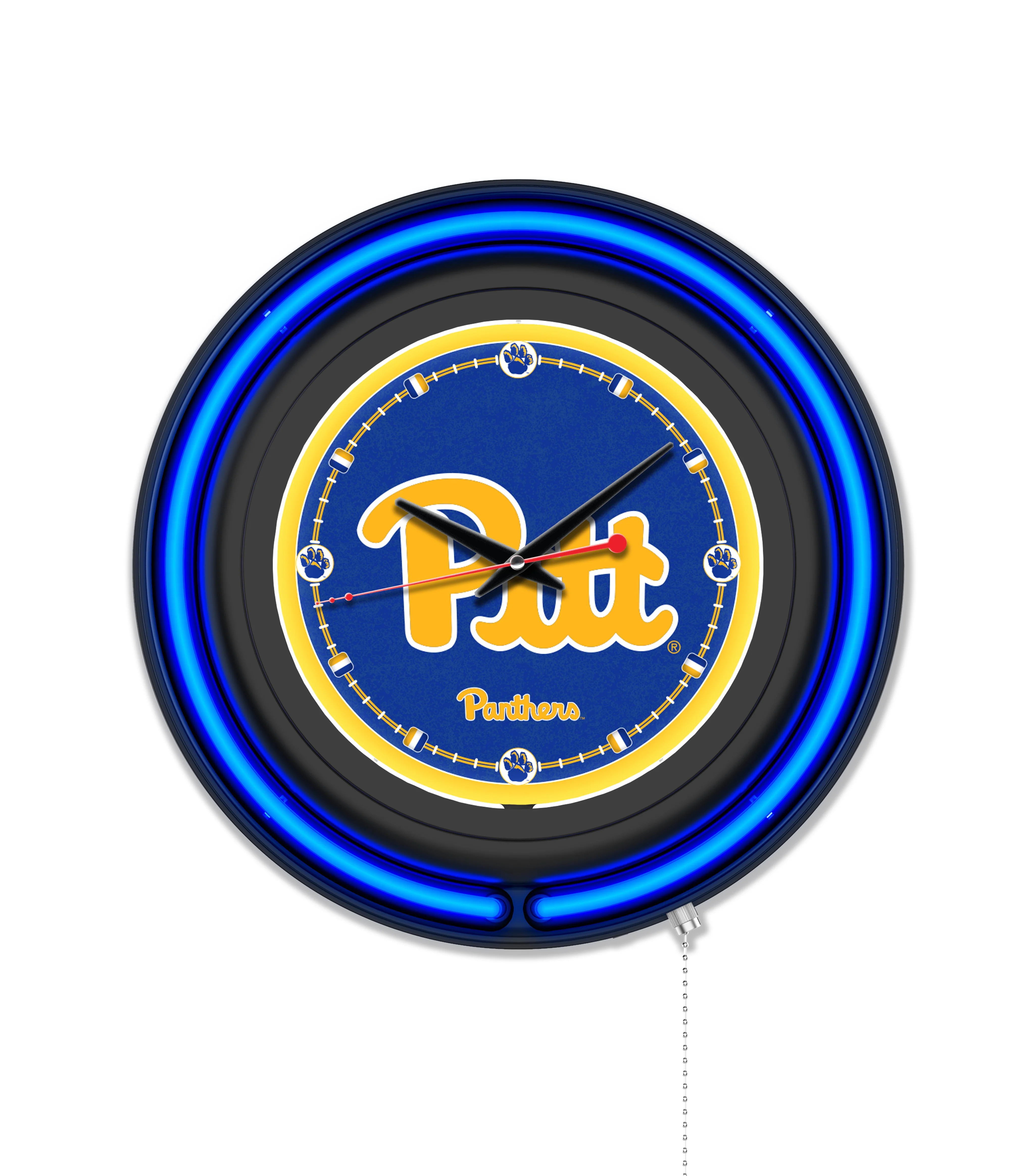 NCAA Licensed Black Case 15" Neon Clock - Image 31