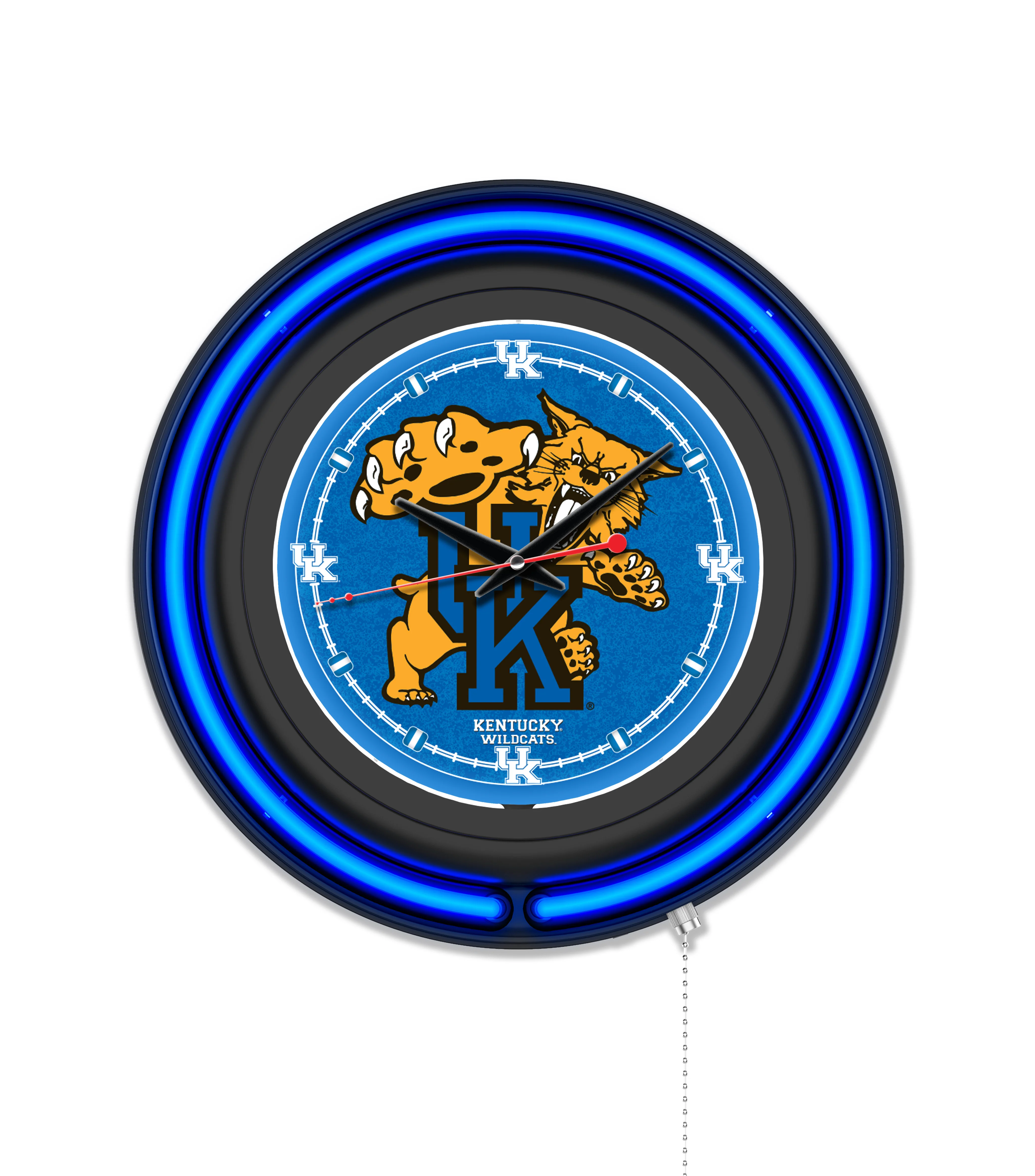 NCAA Licensed Black Case 15" Neon Clock - Image 37