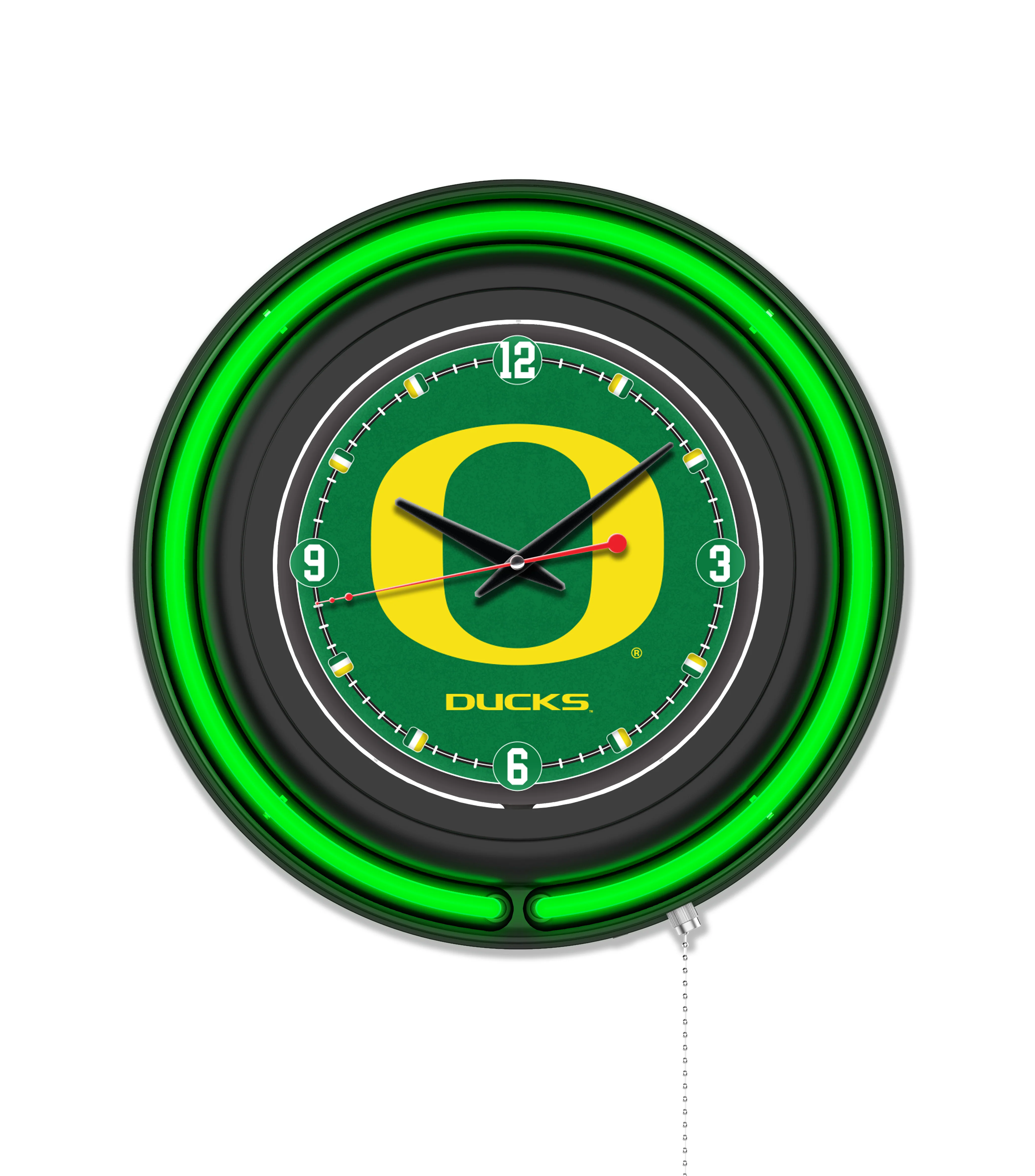 NCAA Licensed Black Case 15" Neon Clock - Image 52