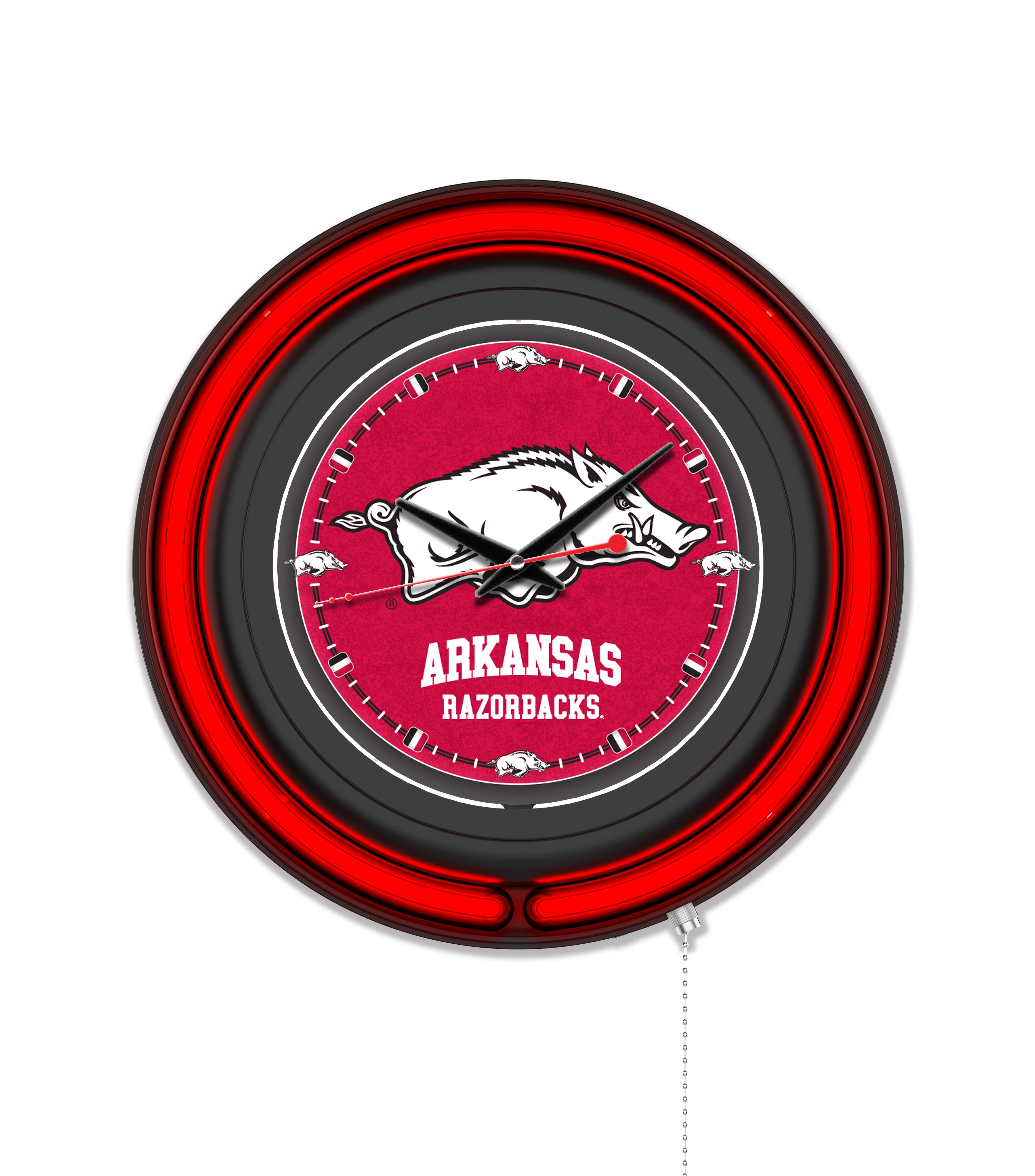 NCAA Licensed Black Case 15" Neon Clock - Image 6