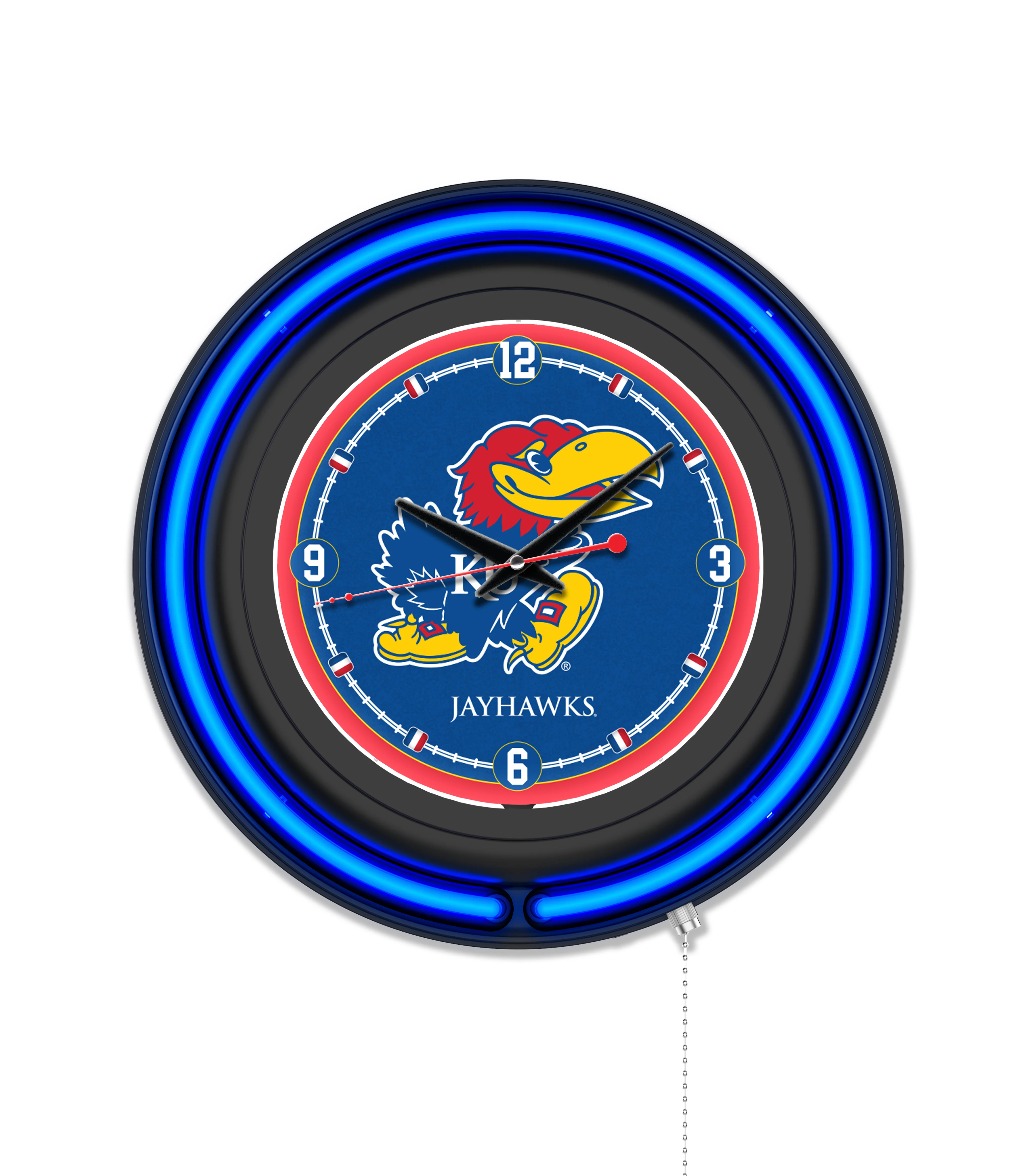 NCAA Licensed Black Case 15" Neon Clock - Image 63