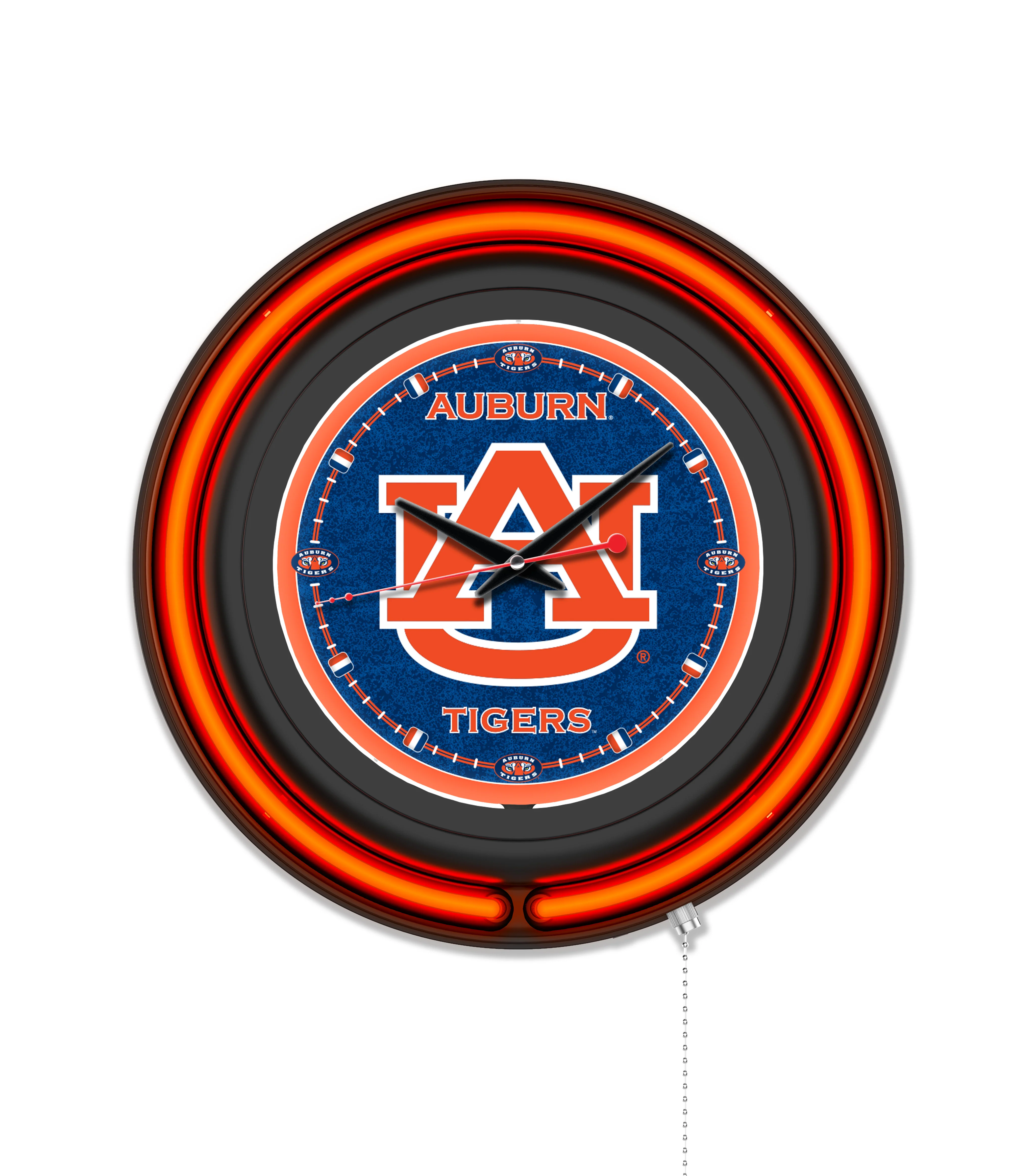 NCAA Licensed Black Case 15" Neon Clock - Image 7