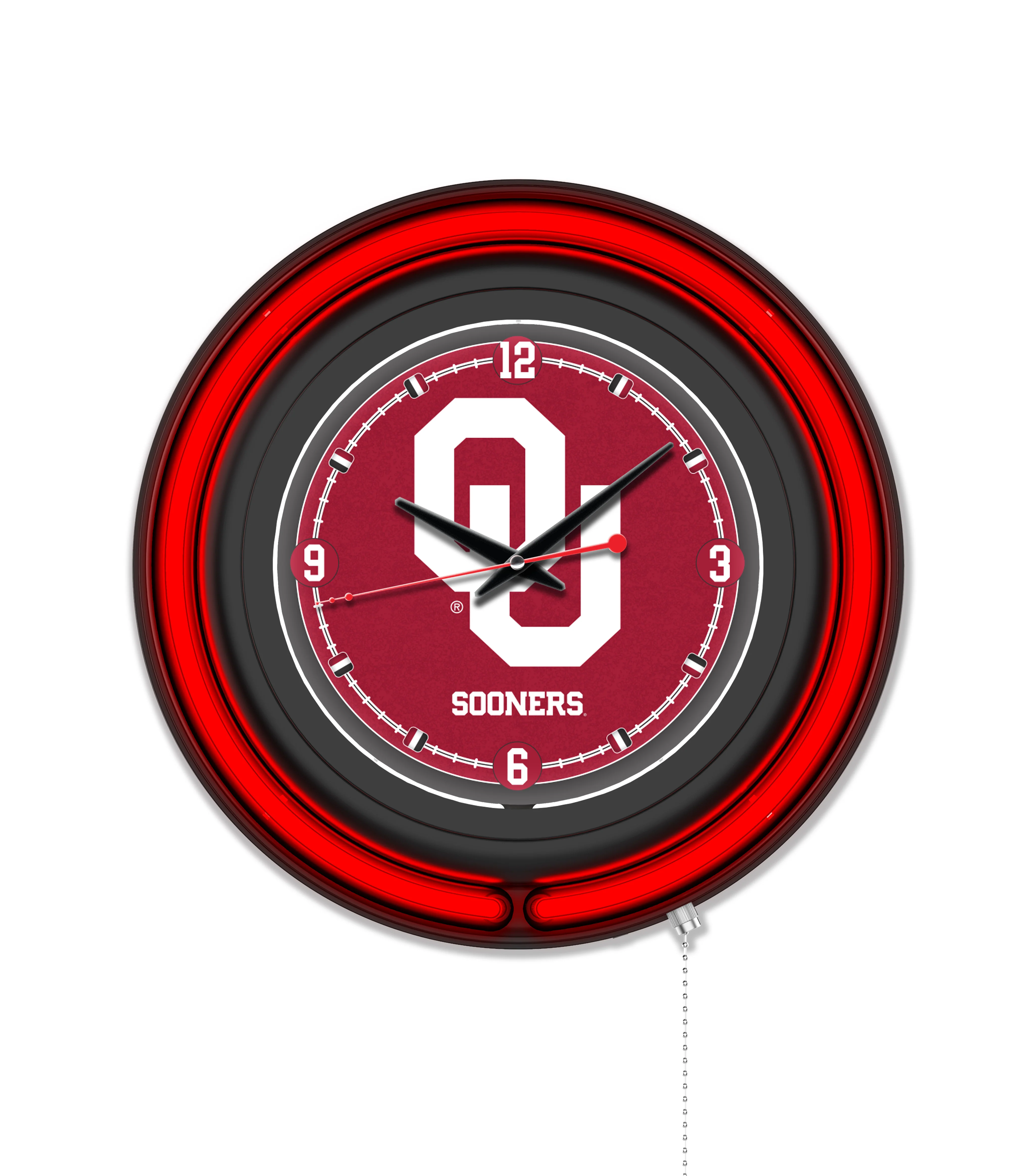 NCAA Licensed Black Case 15" Neon Clock - Image 70