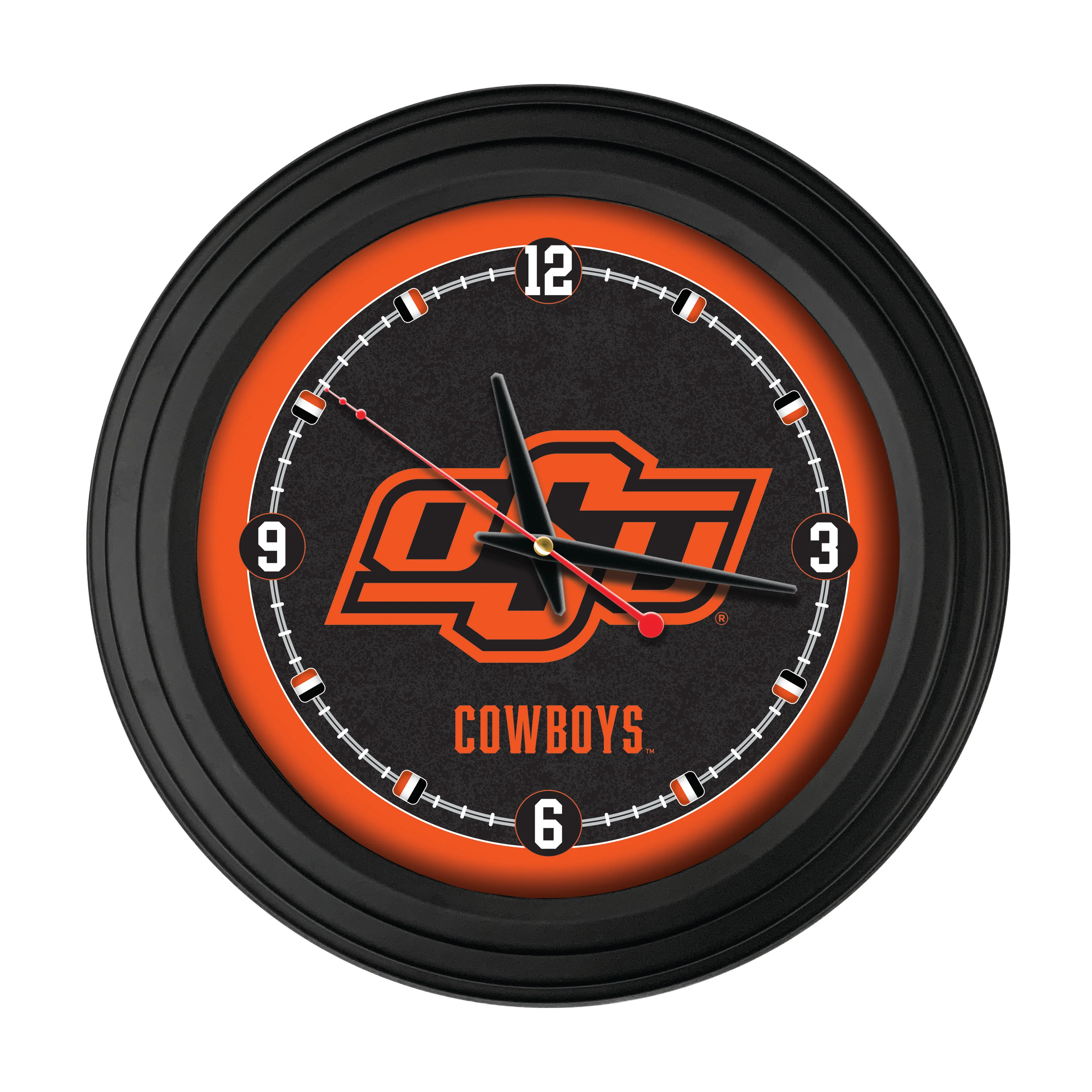 NCAA Licensed Black Case 15" Neon Clock - Image 71