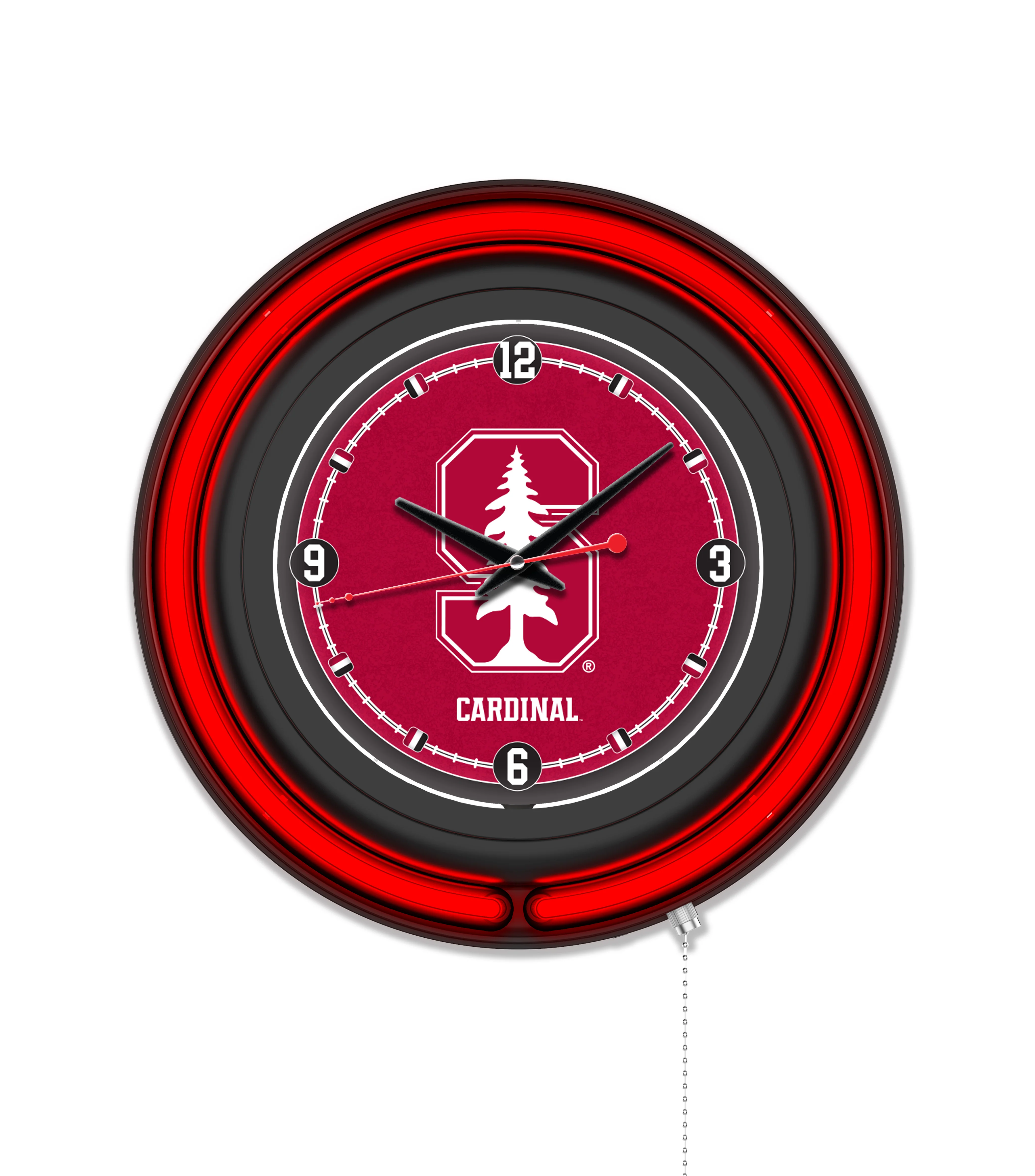 NCAA Licensed Black Case 15" Neon Clock - Image 72