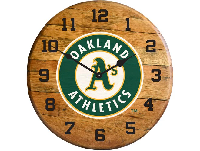 Imperial USA Officially Licensed MLB Oak Barrel Clock - Image 21