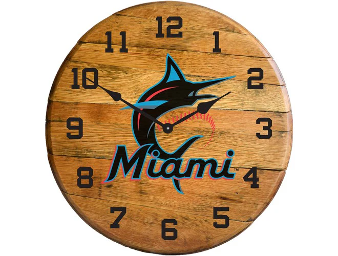 Imperial USA Officially Licensed MLB Oak Barrel Clock - Image 27