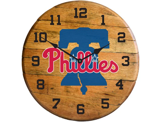 Imperial USA Officially Licensed MLB Oak Barrel Clock - Image 30