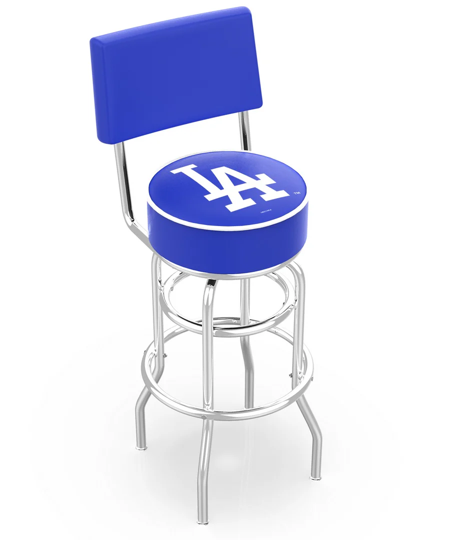 MLB Licensed 30" Backed Swivel Bar Stool