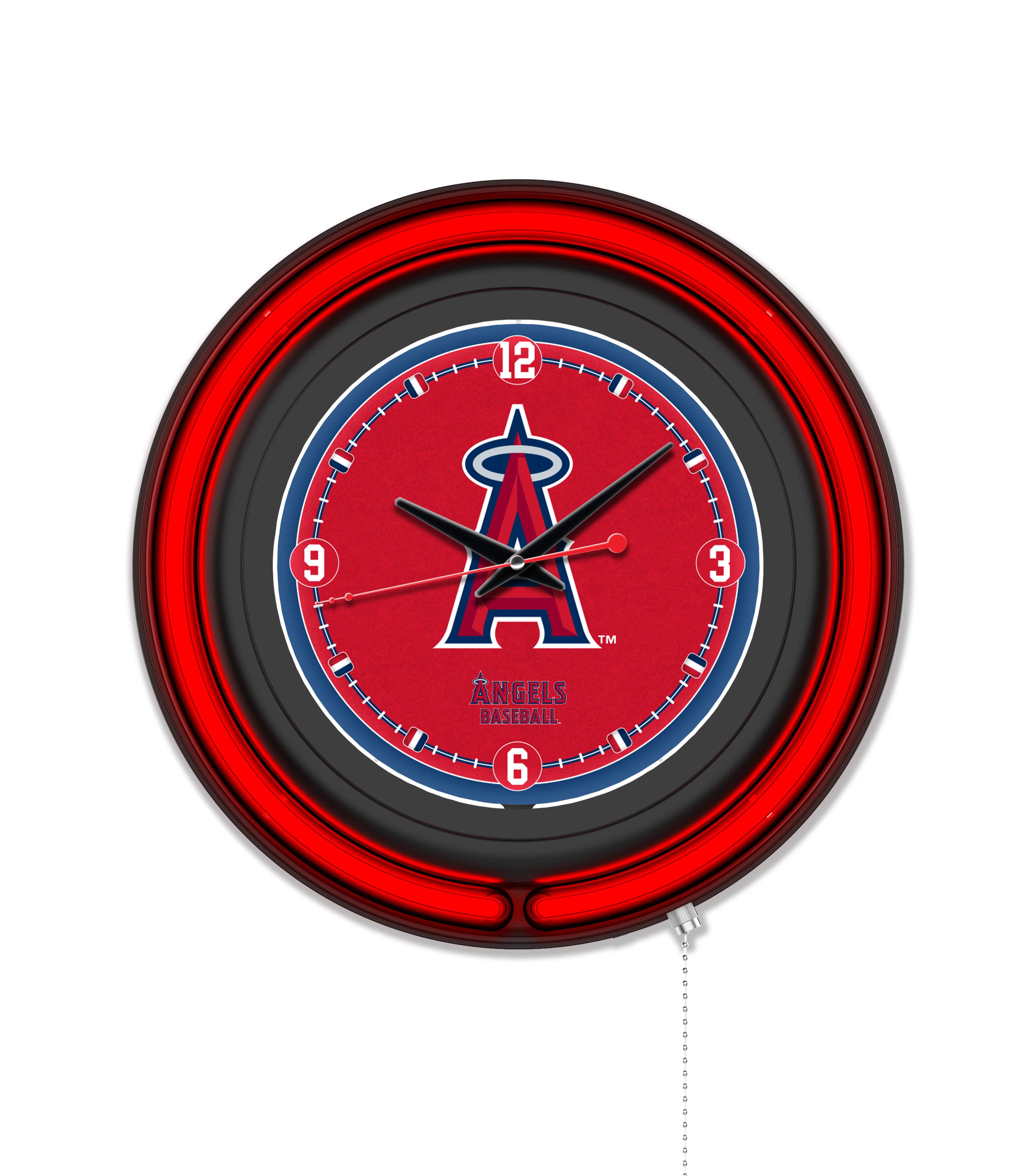 MLB Licensed Black Case 15" Neon Clock - Image 2