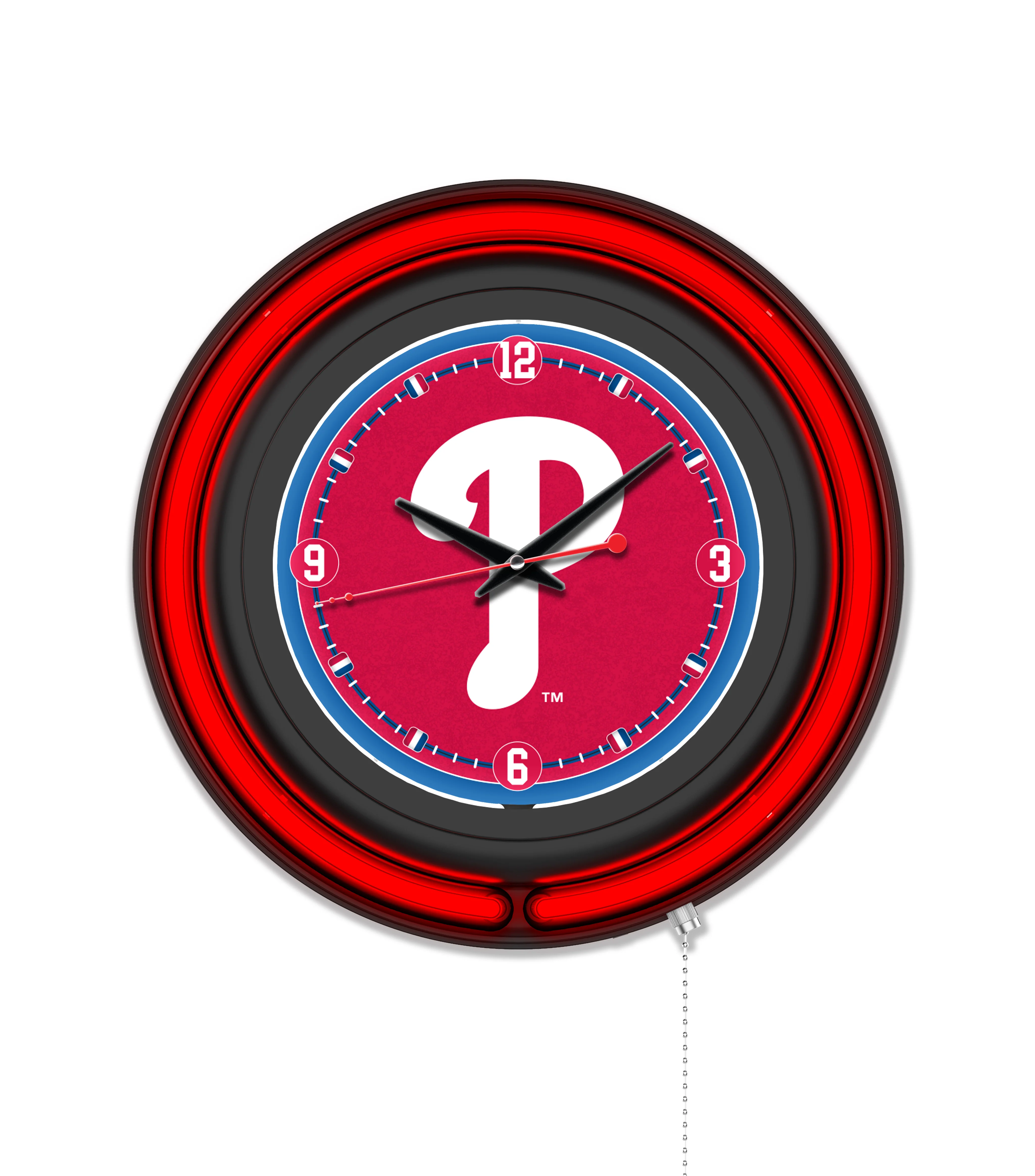 MLB Licensed Black Case 15" Neon Clock - Image 21