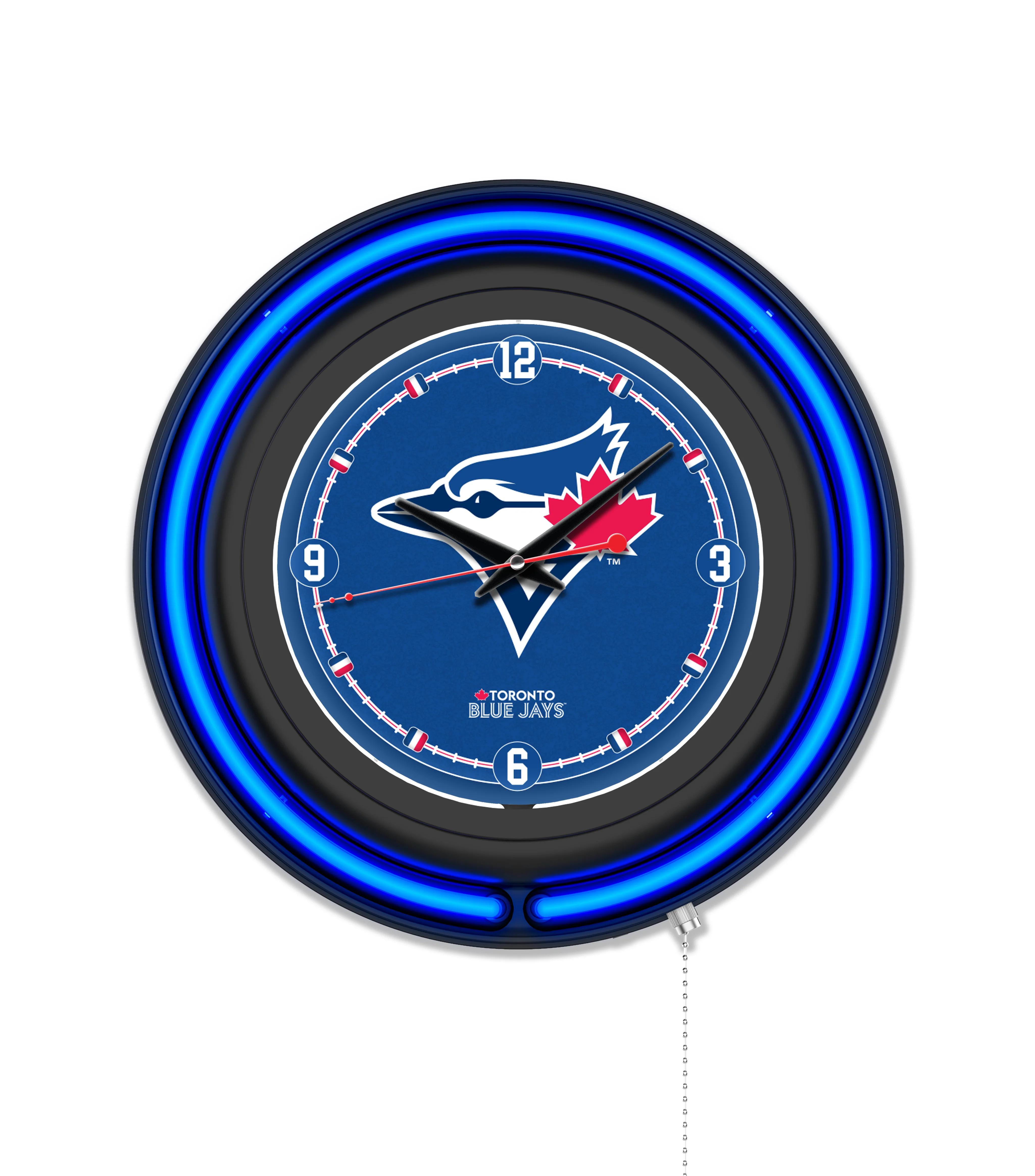 MLB Licensed Black Case 15" Neon Clock - Image 27