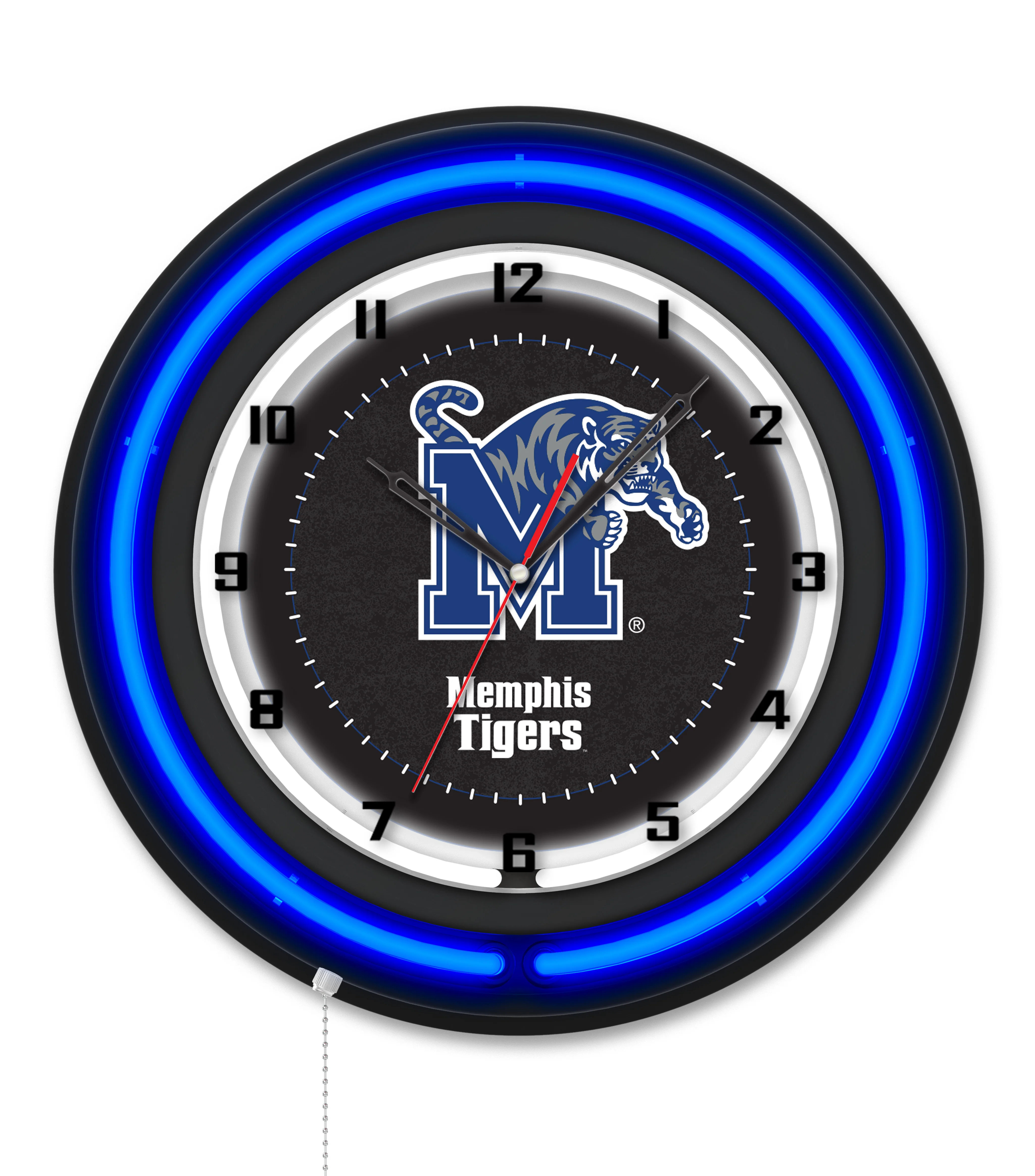 NCAA Licensed Black Case 19" Neon Clock - Image 22