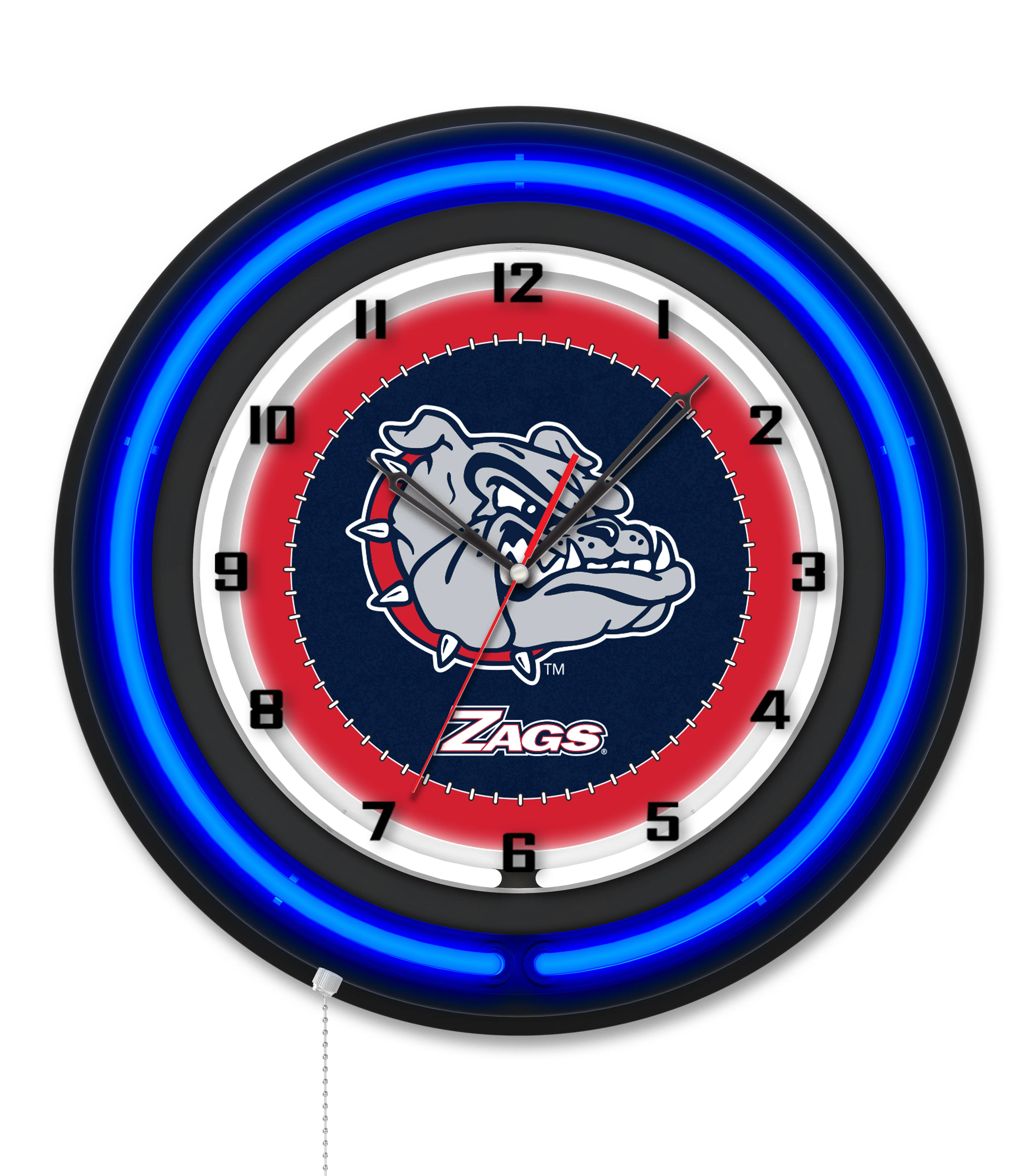 NCAA Licensed Black Case 19" Neon Clock - Image 63
