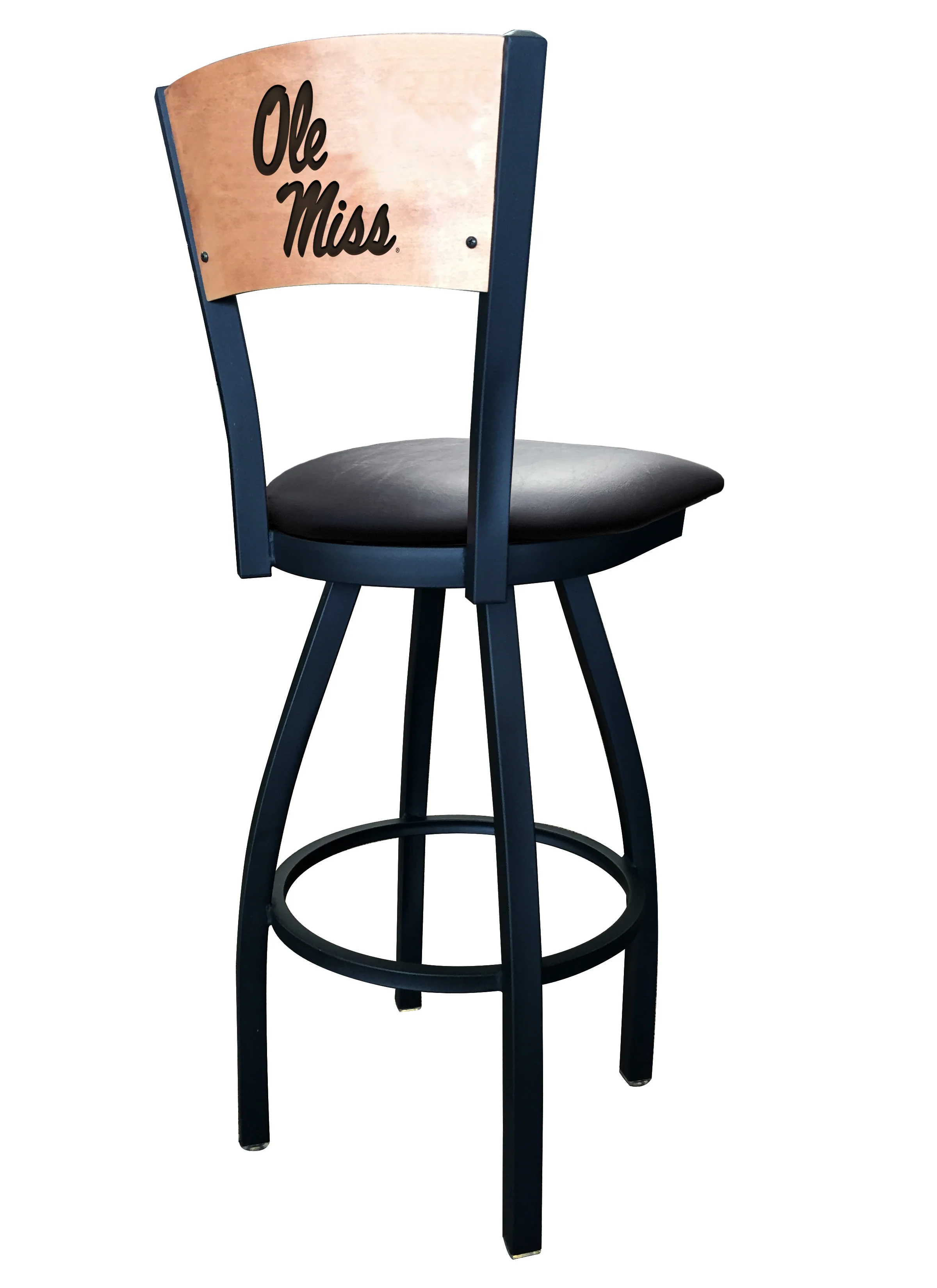 NCAA Laser Engraved 30" Swivel Bar Stool - Image 36