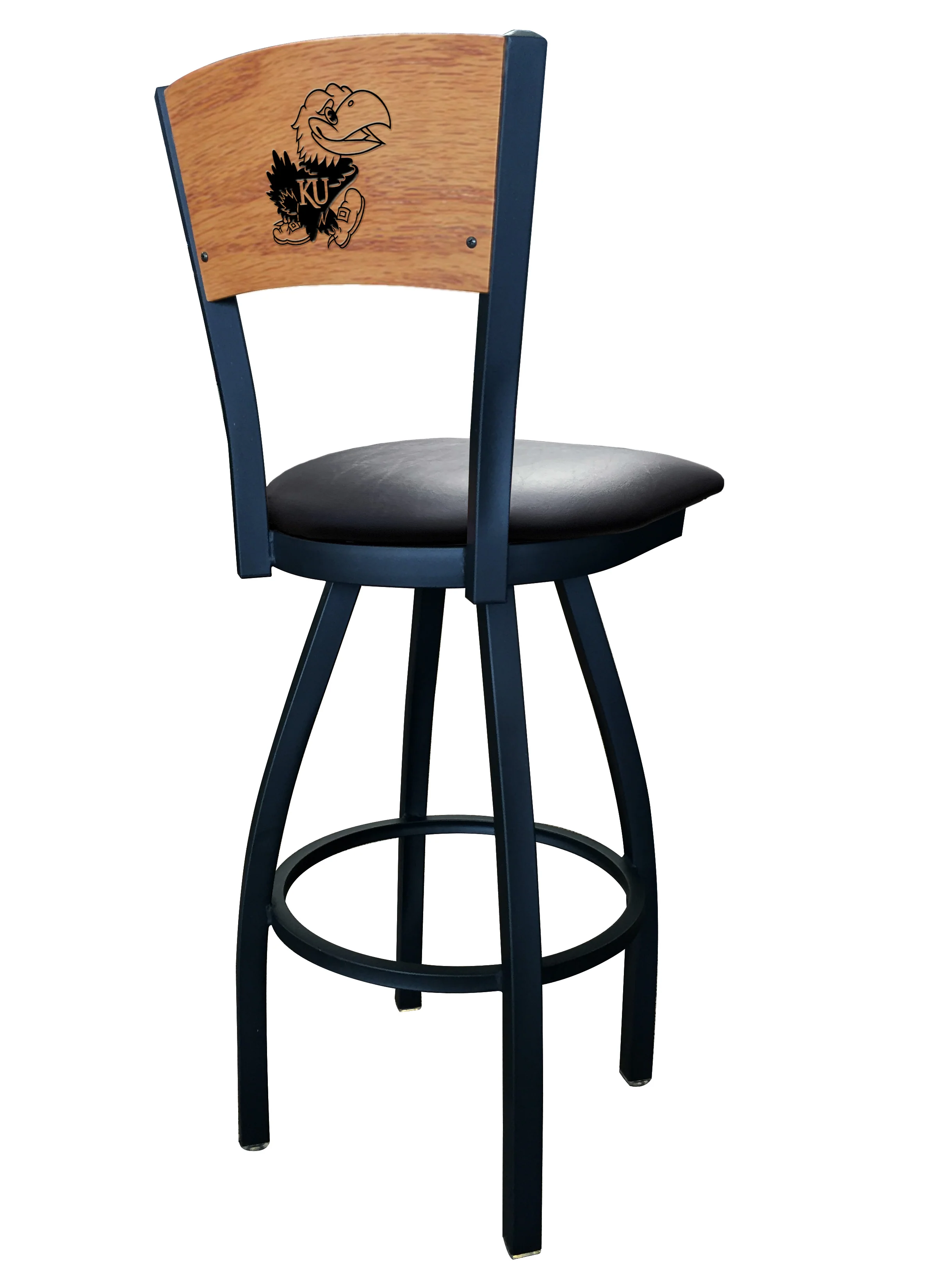 NCAA Laser Engraved 30" Swivel Bar Stool - Image 58