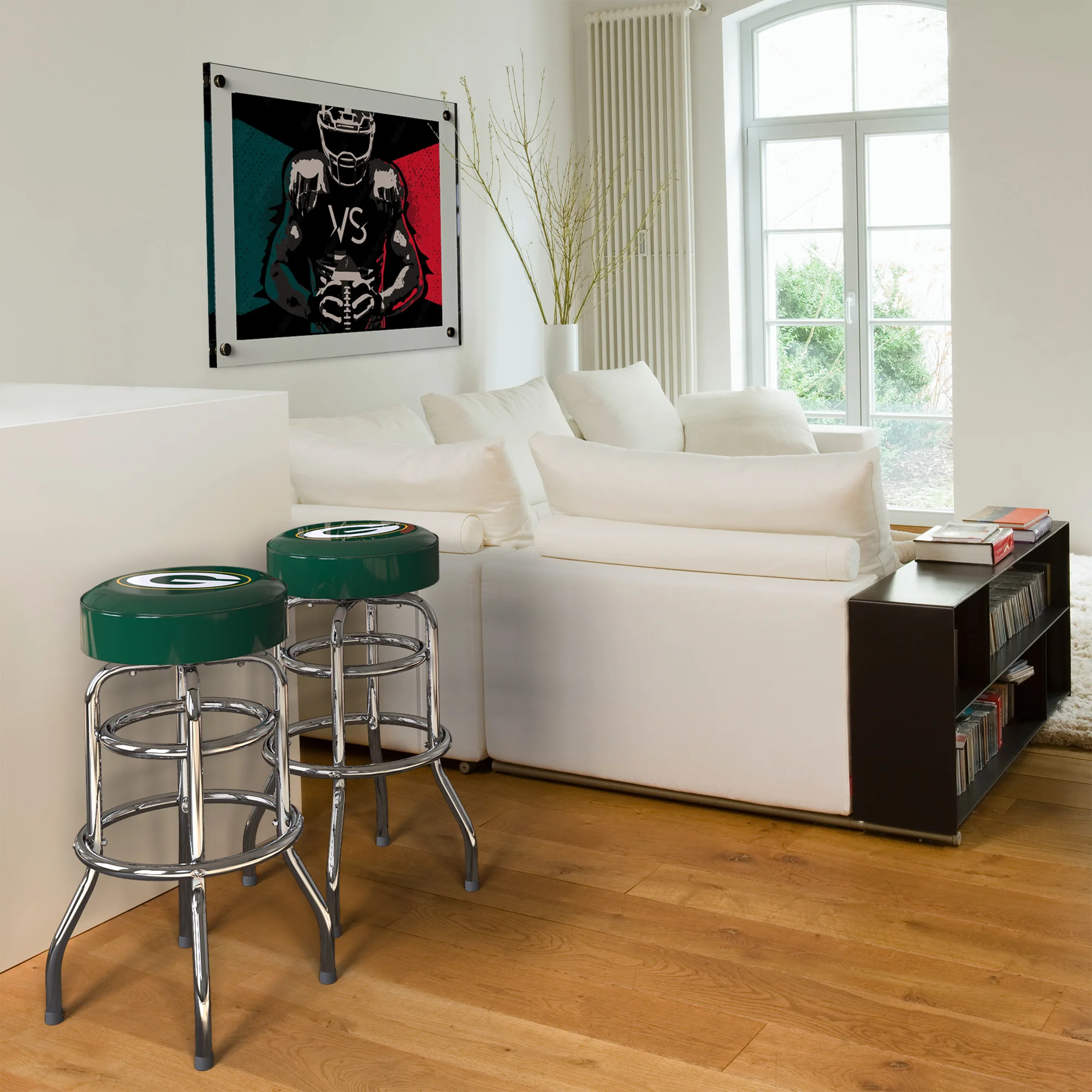 NFL Licensed 30" Chrome Barstool - Image 5