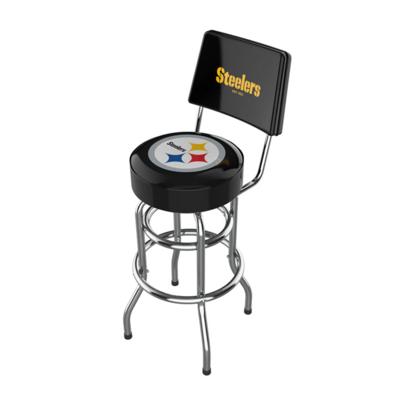 NFL Licensed 30" Chrome Barstool with Backs - Image 7