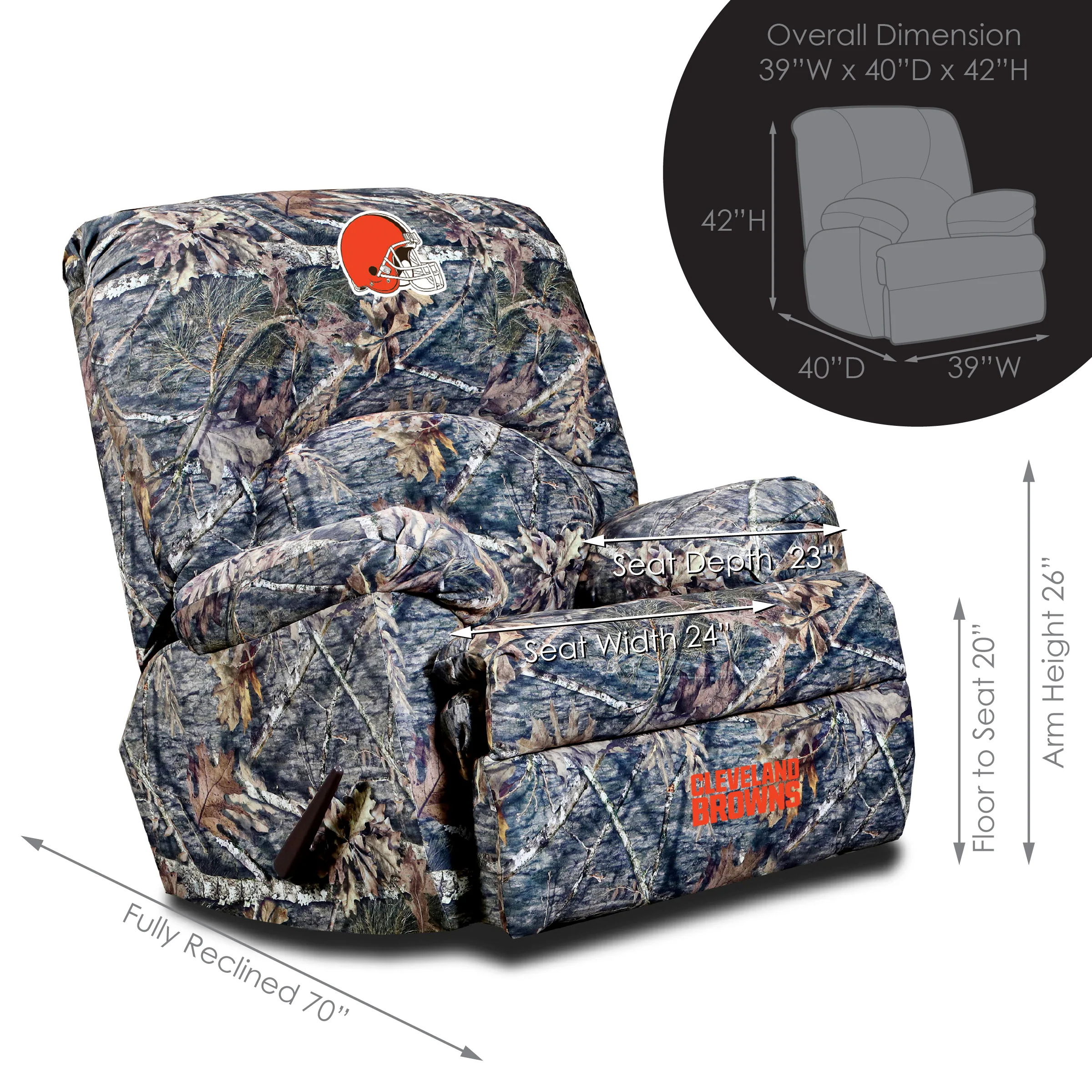 Officially Licensed NFL GM Camo Recliner - Image 27