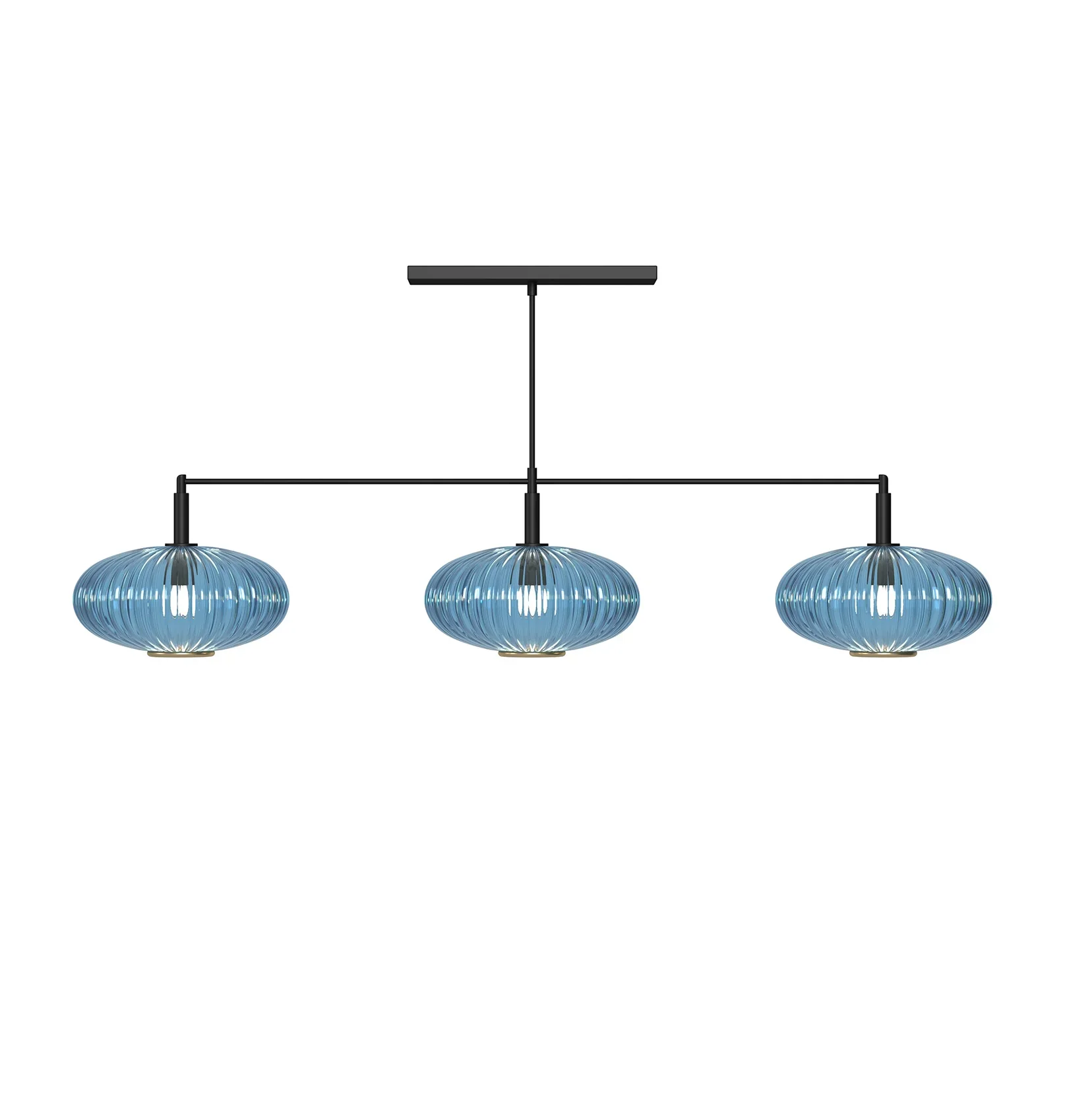 Prohibition 54" Blue Shades with Black Bar