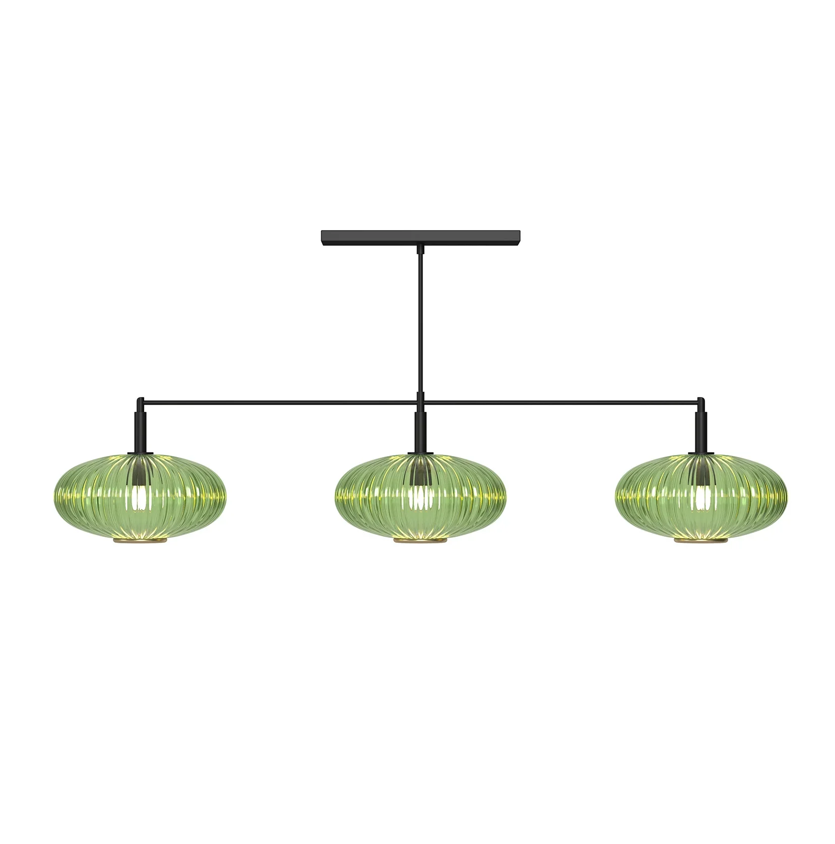 Prohibition 54" Green Shades with Black Bar