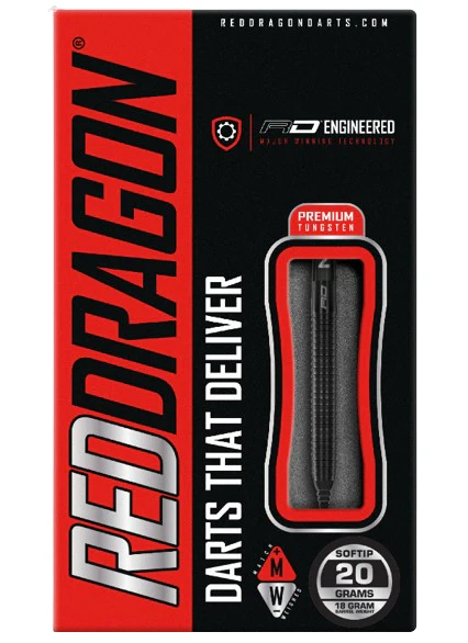 Red Dragon Razor Edge Black Steel Tip Dart Set - Image 3