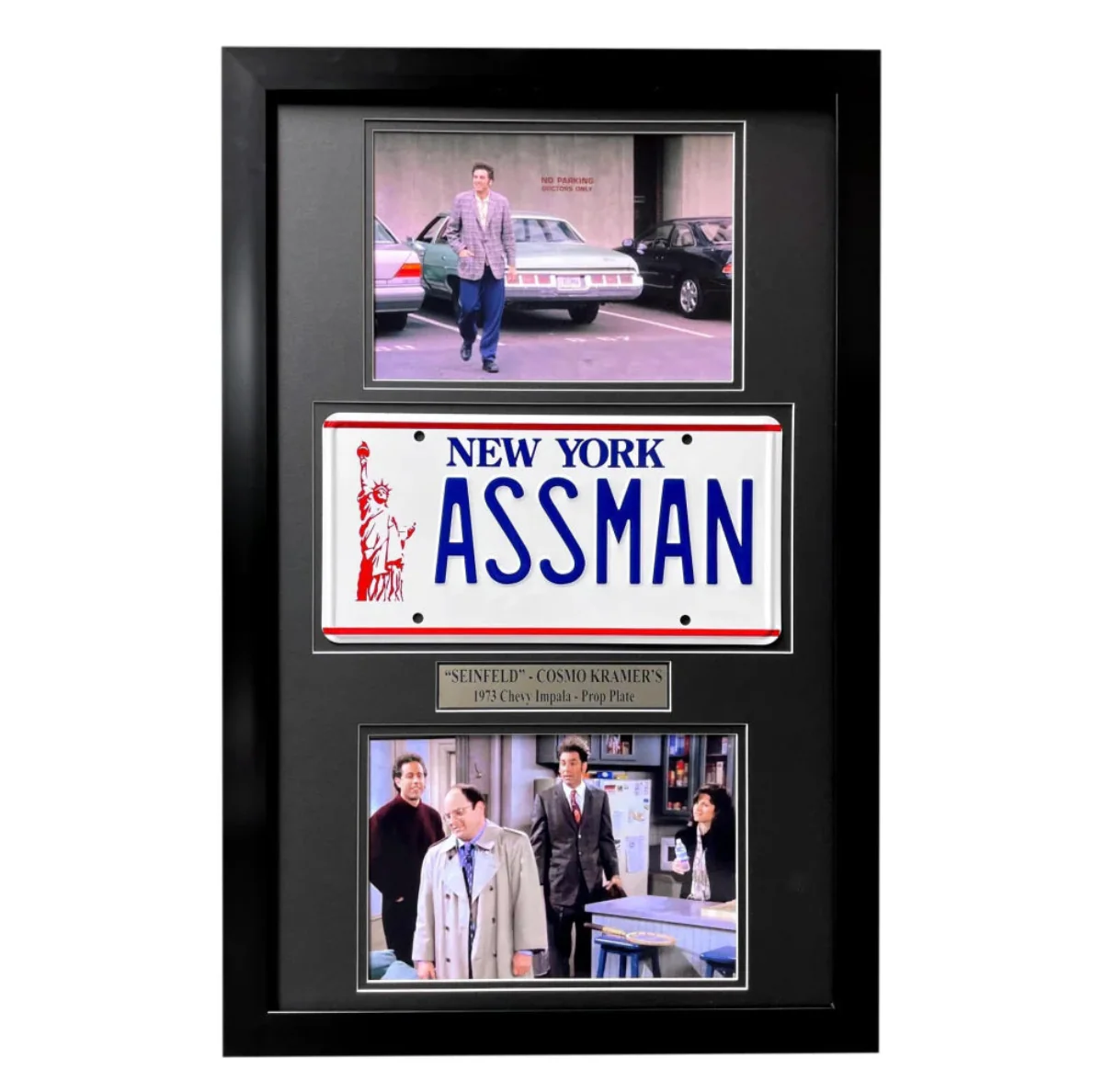 "Seinfeld" Kramer's Chevy Impala License Plate Framed Memorabilia