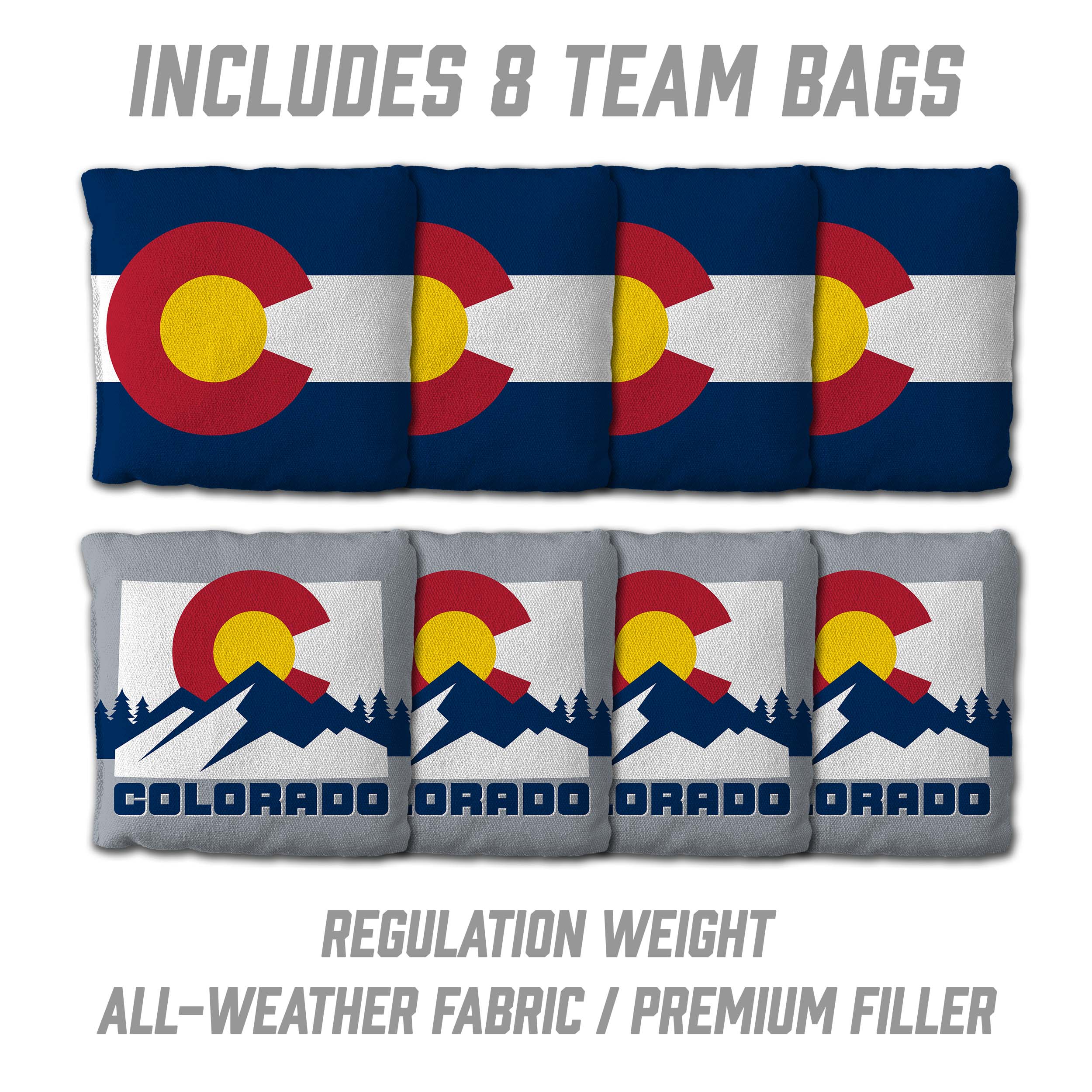 State of Colorado Flag 2x3 Cornhole Boards - Image 4
