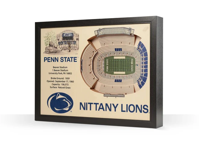 You The Fan! NCAA Stadium View 25-Layer 3D Wall Art - Image 26
