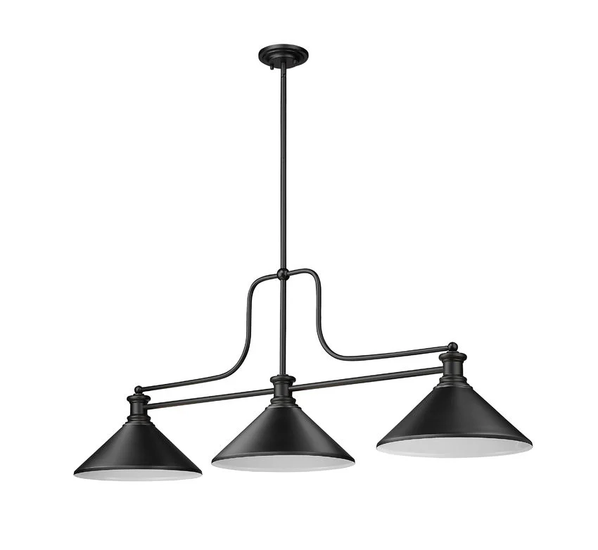 Z-Lite Melange Matte Black with Matte Black Shade - Image 2